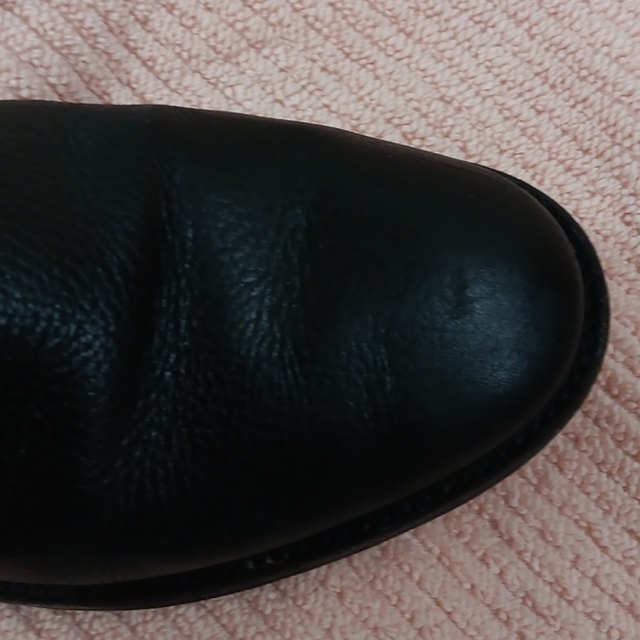 TORY BURCH Black Leather Boots Size 8 1/2M - Picture 8 of 10